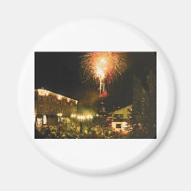 4to de los fuegos artificiales Aspen CO de julio Imán De Frigorifico
