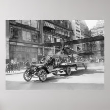 4to del biplano de julio, 1900s tempranos poster