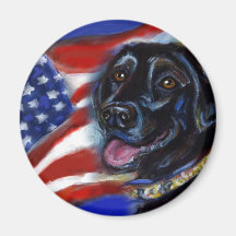 4to del negro Labrador de julio Imán De Nevera