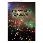 4to feliz de la tarjeta de julio