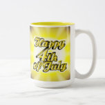 4to feliz de la taza de julio