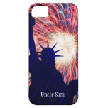 4to personalizada de los fuegos artificiales de ju iPhone 5 protectores