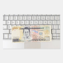 500 Peso Bill (2) Rectangular Pegatina
