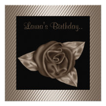 50.a INVITACIÓN COLOR DE ROSA DE BRONCE ELEGANTE R