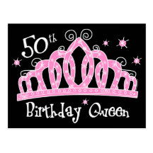 50.a reina DK del cumpleaños de la tiara Postales