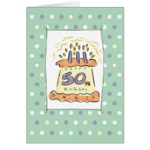 50.a torta de cumpleaños 2718 felicitación