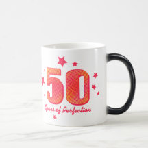 50 años de perfección taza de café