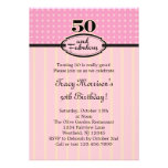 50 e invitación fabulosa del cumpleaños