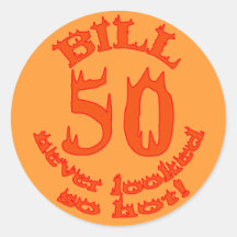 50 nunca parecido tan caliente para BILL Pegatinas