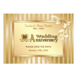 50.o Aniversario de boda - oro Comunicados Personalizados