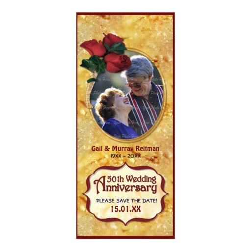 50.o aniversario de oro anuncio personalizado