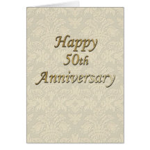 50.o aniversario feliz tarjetón