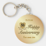 50.o aniversario - oro llavero personalizado