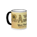 50.o aniversario - oro - personalizar taza