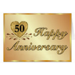 50.o aniversario - oro tarjeta