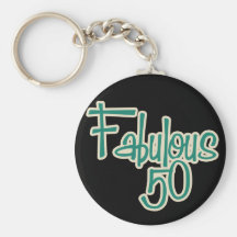 50.o cumpleaños fabuloso llavero personalizado