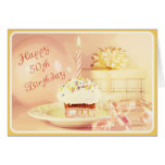 50.o cumpleaños feliz para una mujer del nacido en felicitacion 