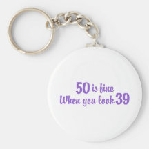 50.o Cumpleaños Llaveros Personalizados