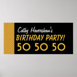 50.o cumpleaños o cuaesquiera diamantes V06 del pe Posters