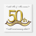 50.o Favores de fiesta de aniversario Imán De Nevera