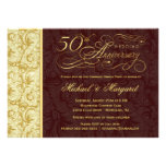 50.o Fiesta de sorpresa del aniversario - damasco  Invitacion Personal