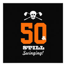 50.o ¡Golf de la fiesta de cumpleaños - todavía ba Anuncios