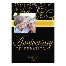 50.o Invitación de la fiesta de aniversario con la