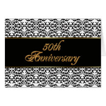 50.o Invitación de la fiesta de aniversario elegan Tarjeton