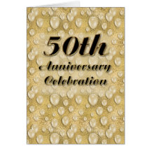 50.o Invitación de la fiesta de aniversario Tarjetas