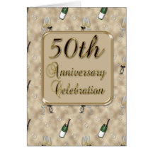 50.o Invitación de la fiesta de aniversario Felicitaciones