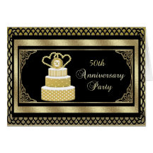 50.o Invitación de la fiesta de aniversario Tarjeton