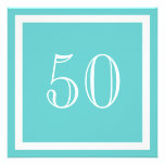50.o Invitación de la fiesta de cumpleaños - aguam invitaciones