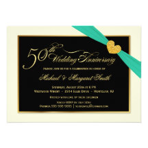 50.o Invitaciones de la cinta de la aguamarina del Invitaciones Personales
