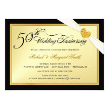 50.o Invitaciones de la fiesta de aniversario del  Invitaciones Personales