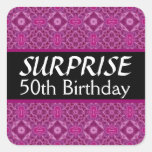 50.o Modelo magenta 011 del cumpleaños de la SORPR Etiqueta