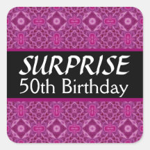 50.o Modelo magenta 011 del cumpleaños de la SORPR Etiqueta