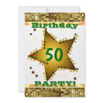 50.o O cualquier invitación de la fiesta de cumple invitaciones
