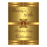 50.o Oro de la fiesta de cumpleaños en el oro Comunicado Personal