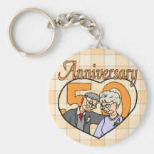 50.o Regalos del aniversario de boda Llaveros