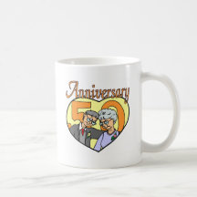 50.o Regalos del aniversario de boda Taza De Café