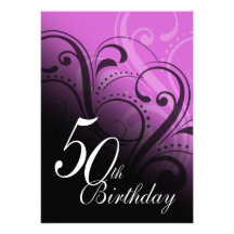 50.o Remolino de la fiesta de cumpleaños Anuncios Personalizados