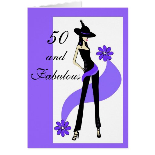 50.o Tarjeta de cumpleaños para las mujeres