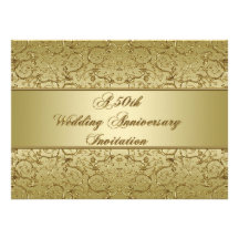 50.o Tarjeta de la invitación del aniversario de b