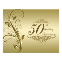 50.o Tarjeta de la invitación del aniversario de b