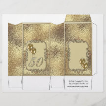 50.os favores de fiesta de la caja del pellizco de flyer personalizado