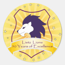 50.os pegatinas del aniversario de Lietz