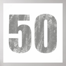 50.os regalos de cumpleaños del Grunge Impresiones
