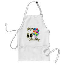 50.os regalos de cumpleaños y ropa felices del cum delantales