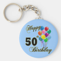50.os regalos de cumpleaños y ropa felices del cum llavero