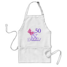 50 y cumpleaños fabuloso delantales